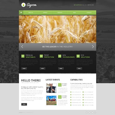Agriculture Company Drupal Templates 47311