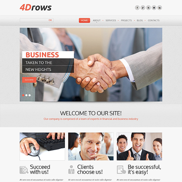 Business Success Responsive Website Templates 47365