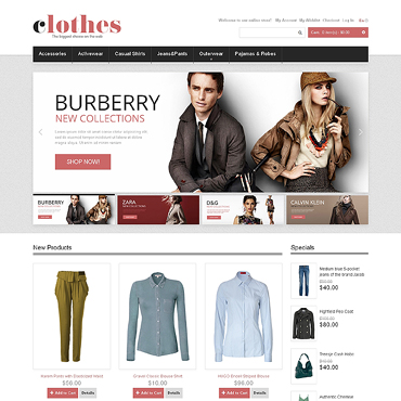 Clothes Online Magento Themes 47401
