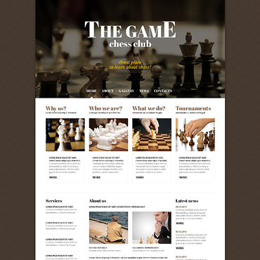 Game Chess Joomla Templates 47434