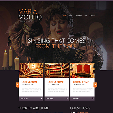 Molito Singer Responsive Website Templates 47441