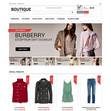 Clothes Online Magento Themes 47455