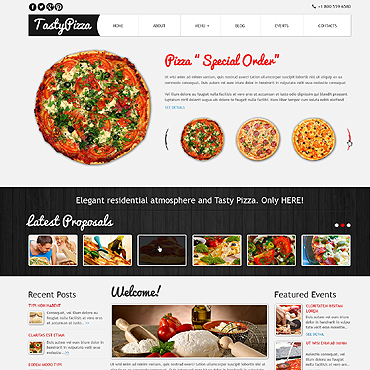 Pizza House Joomla Templates 47508