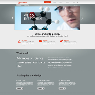 Laboratory Science WordPress Themes 47543