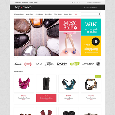 Shoes Store Magento Themes 47680