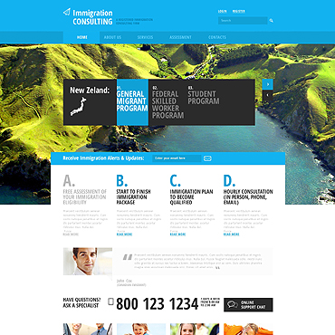 Consulting Immigrant Responsive Website Templates 47841