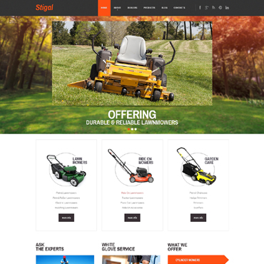 Lawn Mowers WordPress Themes 47859