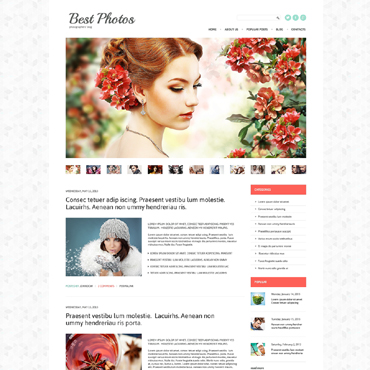 Photos Portfolio WordPress Themes 47925