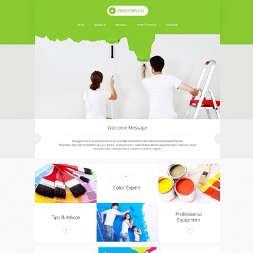 Palette Color Responsive Website Templates 47931