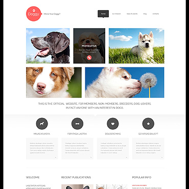 Dog Dogs WordPress Themes 47998