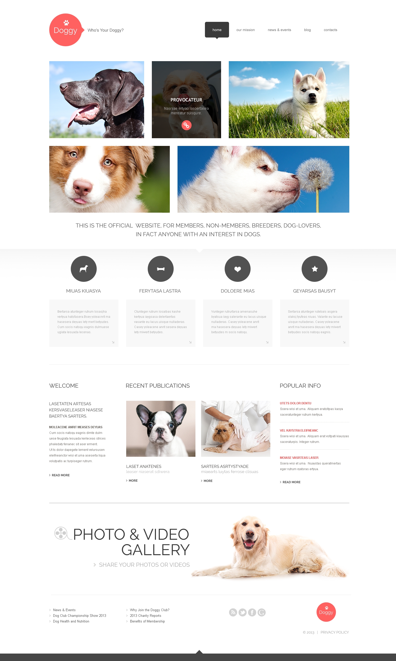 Dog Responsive WordPress Theme