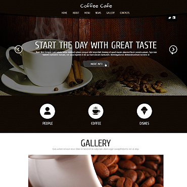 House Coffee-beans Joomla Templates 48085