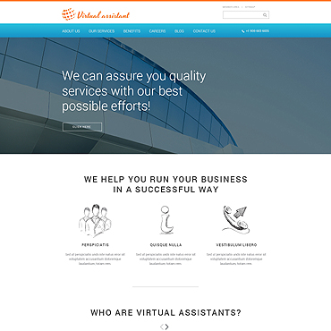 Assistant Business Responsive Website Templates 48093