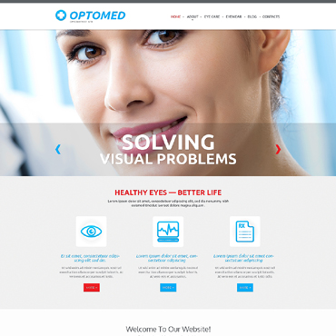 Optometrists Optometrist Responsive Website Templates 48096