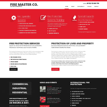 Master Department Responsive Website Templates 48099