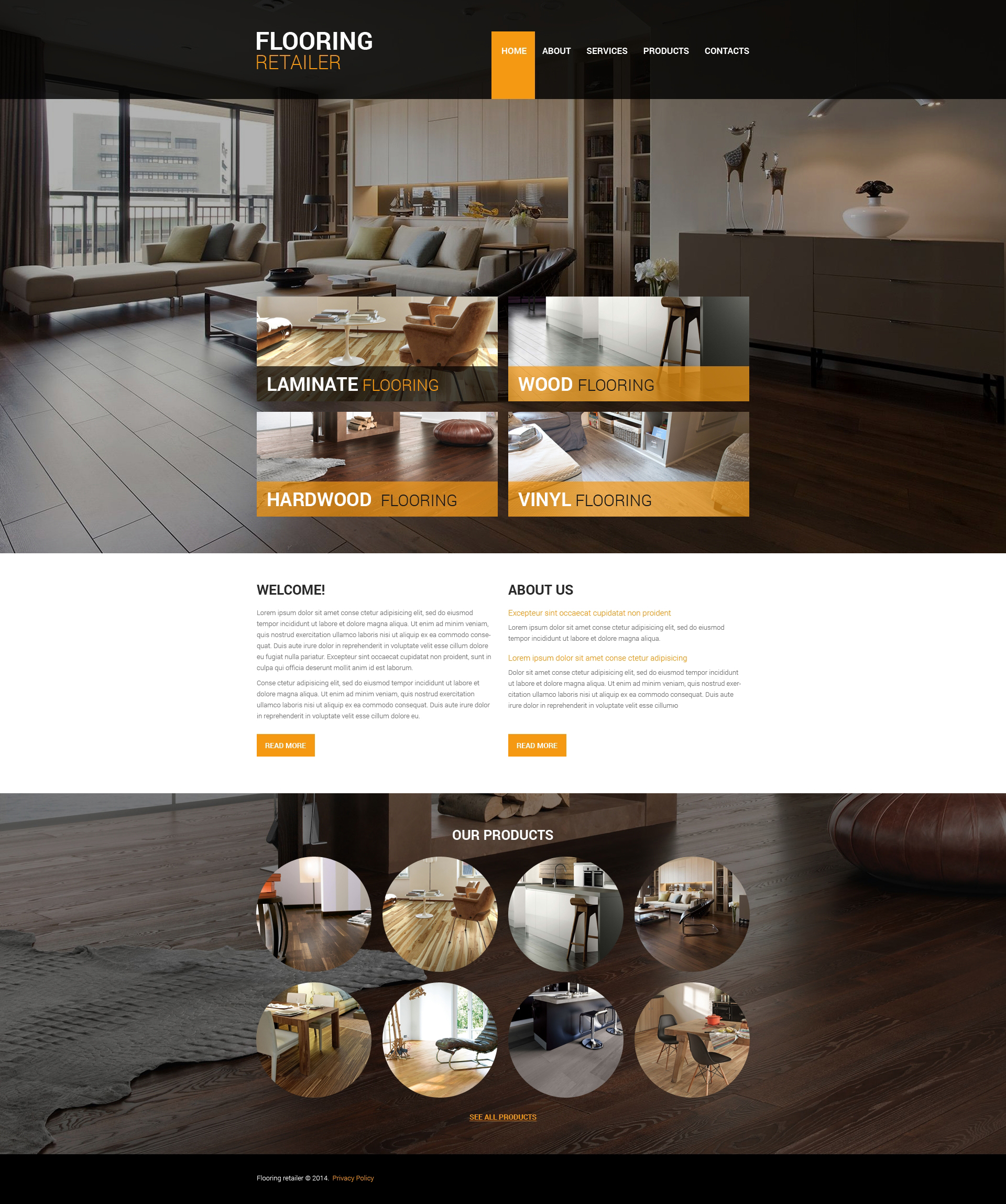 Flooring Responsive Website Template