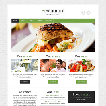 Food Meal Responsive Website Templates 48173