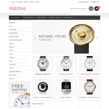 Online Shop Magento Themes 48334