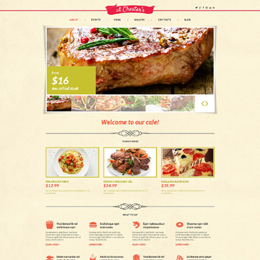 Chester's Cafe WordPress Themes 48549