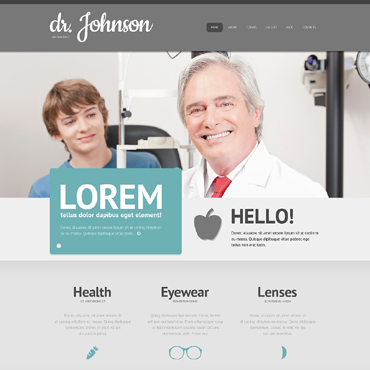 Johnson Optometrists WordPress Themes 48600