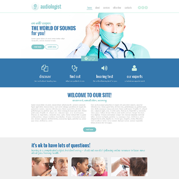 Medical Clinic Responsive Website Templates 48664