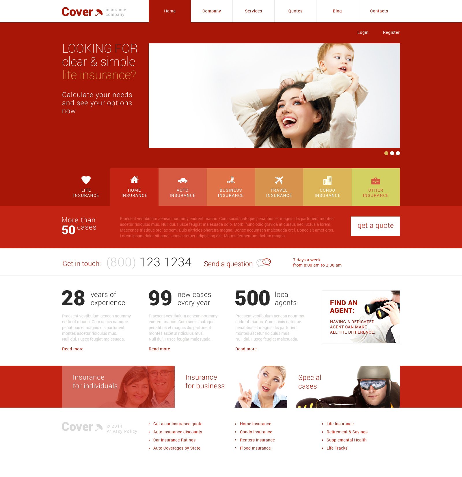 Insurance Responsive WordPress Theme