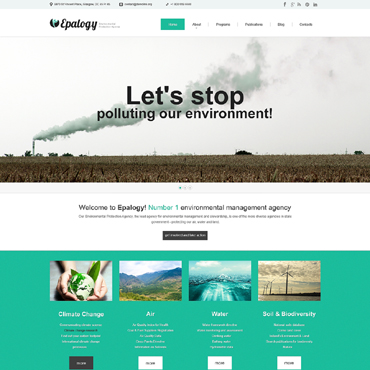Ecologic Clean WordPress Themes 48746