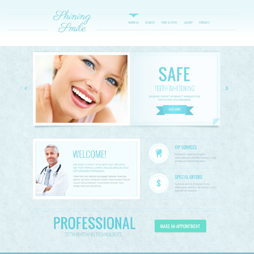 Smile Dentistry Responsive Website Templates 48808