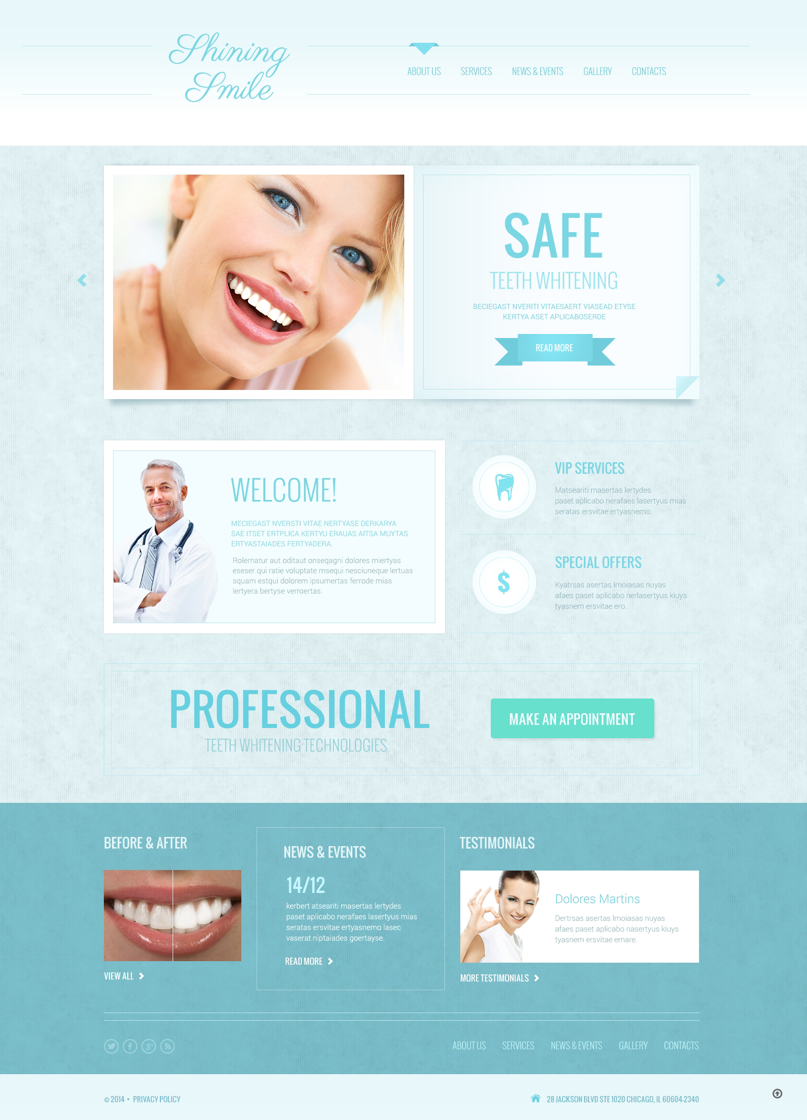 Dentistry Responsive Website Template