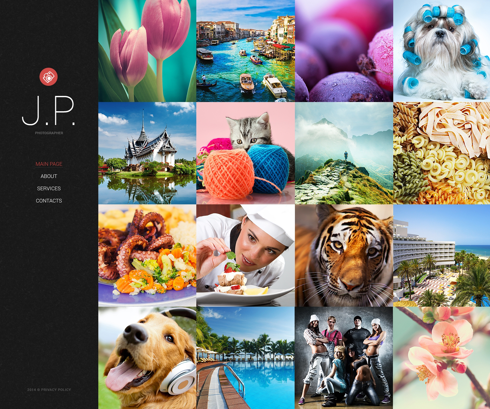 Photographer Portfolio Website Template