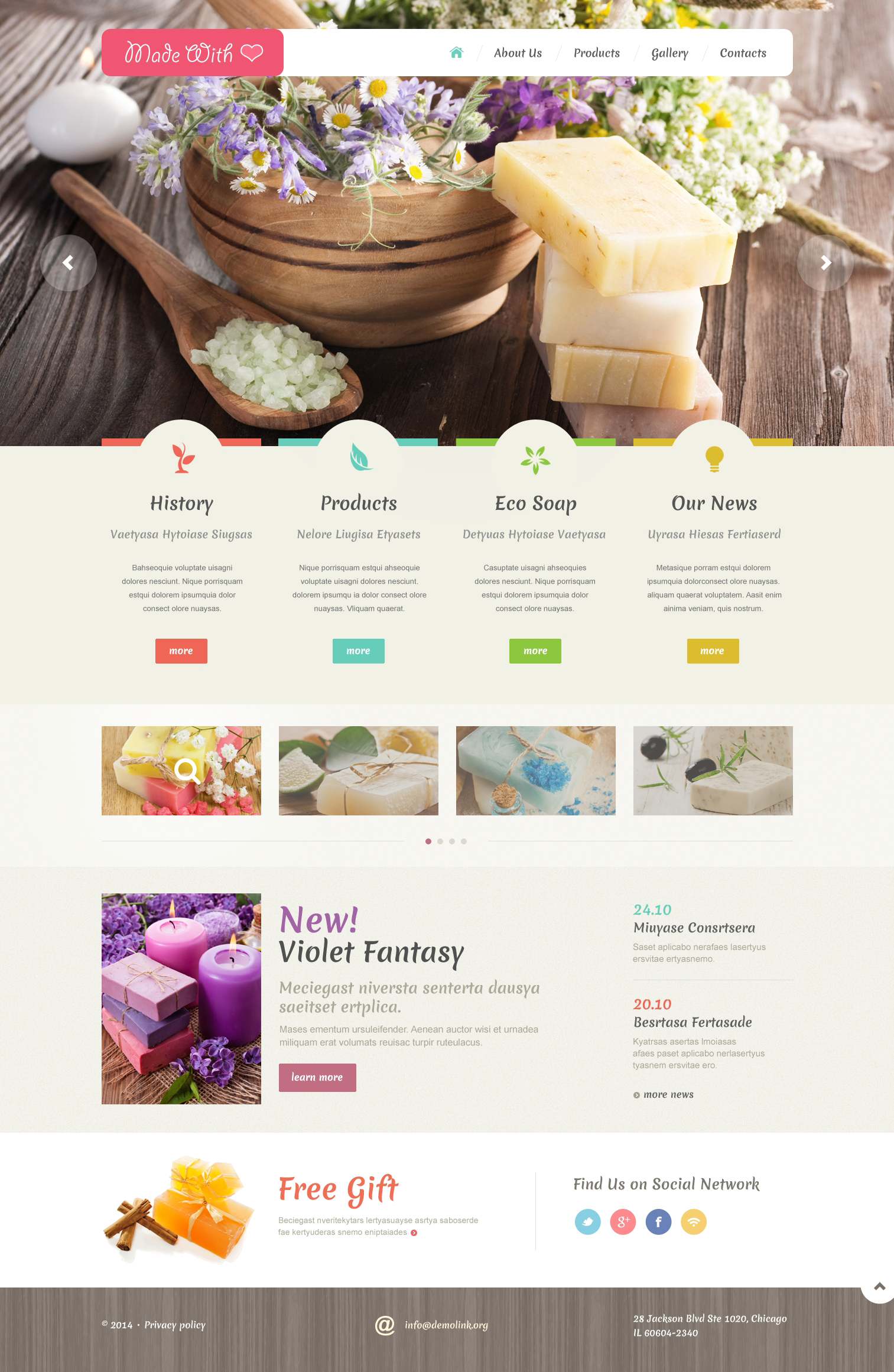 Crafts Responsive Website Template