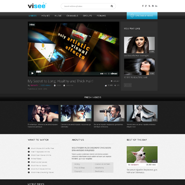 Video Content Responsive Website Templates 49105
