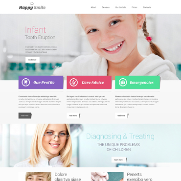 Smile Dentistry Responsive Website Templates 49114