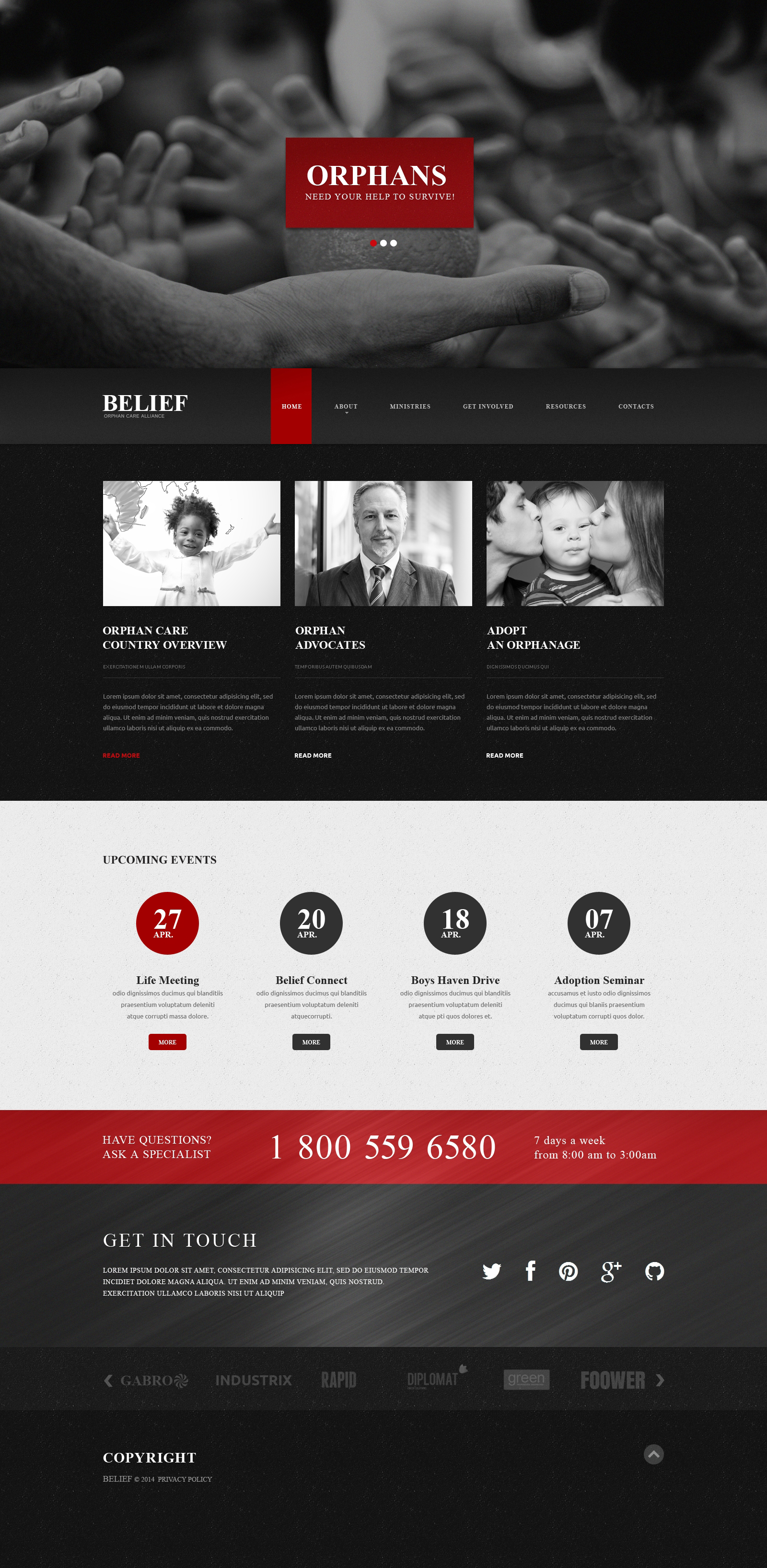 Child Charity Responsive Website Template