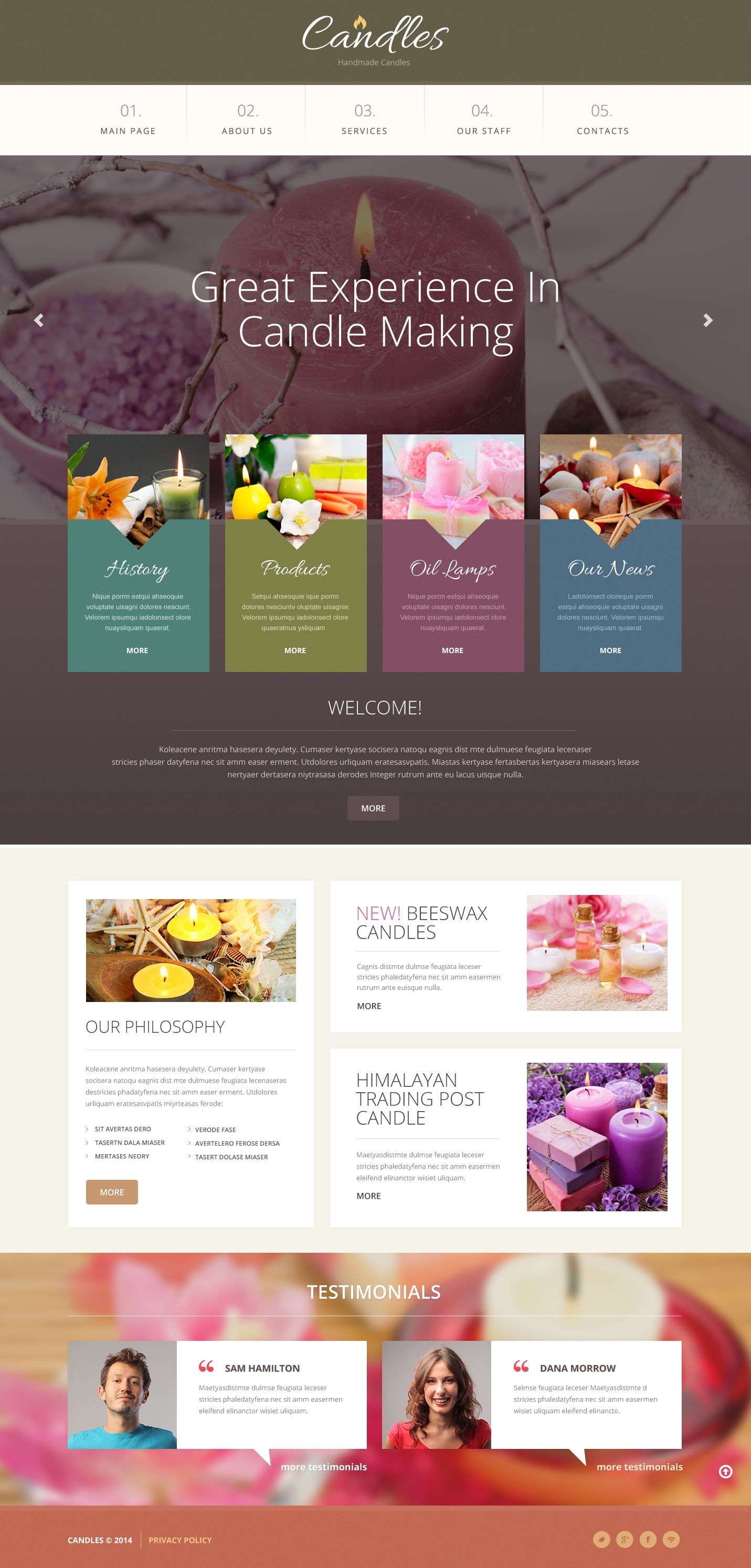 Gifts Responsive Website Template