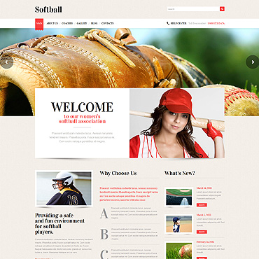 Softball Portal WordPress Themes 49226
