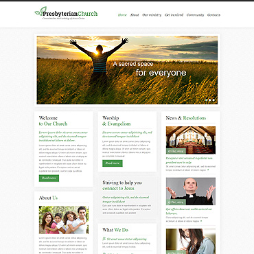 Church Religious Responsive Website Templates 49262