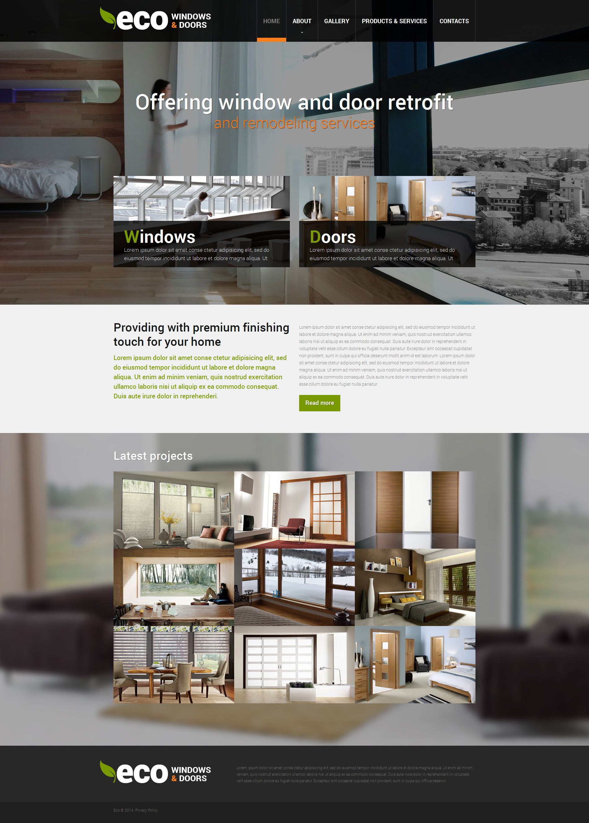 Window Responsive Website Template