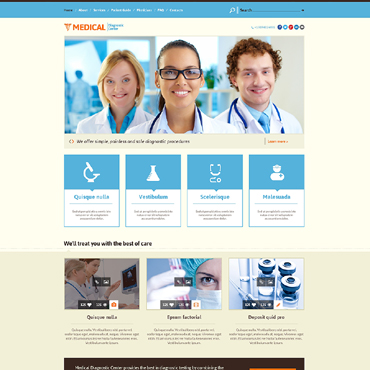 Clinic Doctor Responsive Website Templates 49275