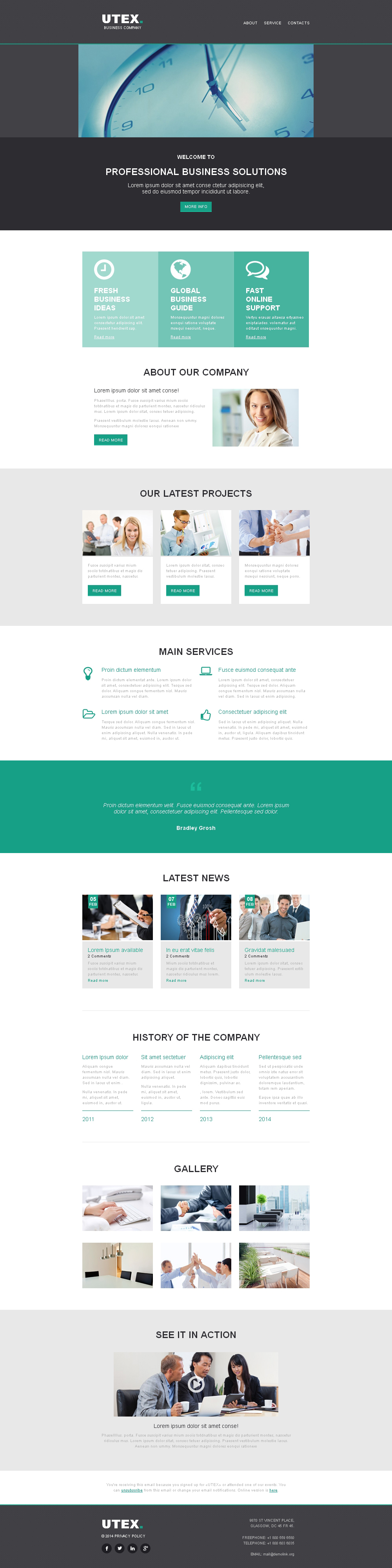 Management Company Responsive Newsletter Template