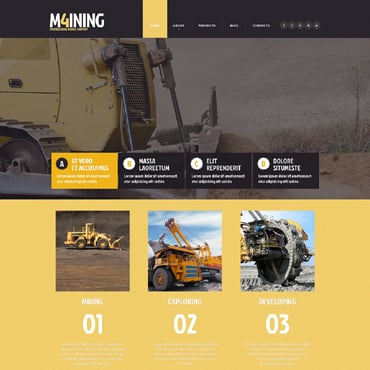 Mining Company Responsive Website Templates 49301