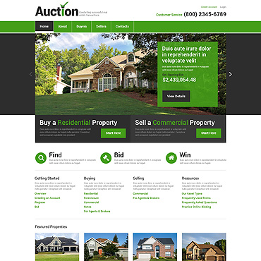 Real Estate Responsive Website Templates 49332