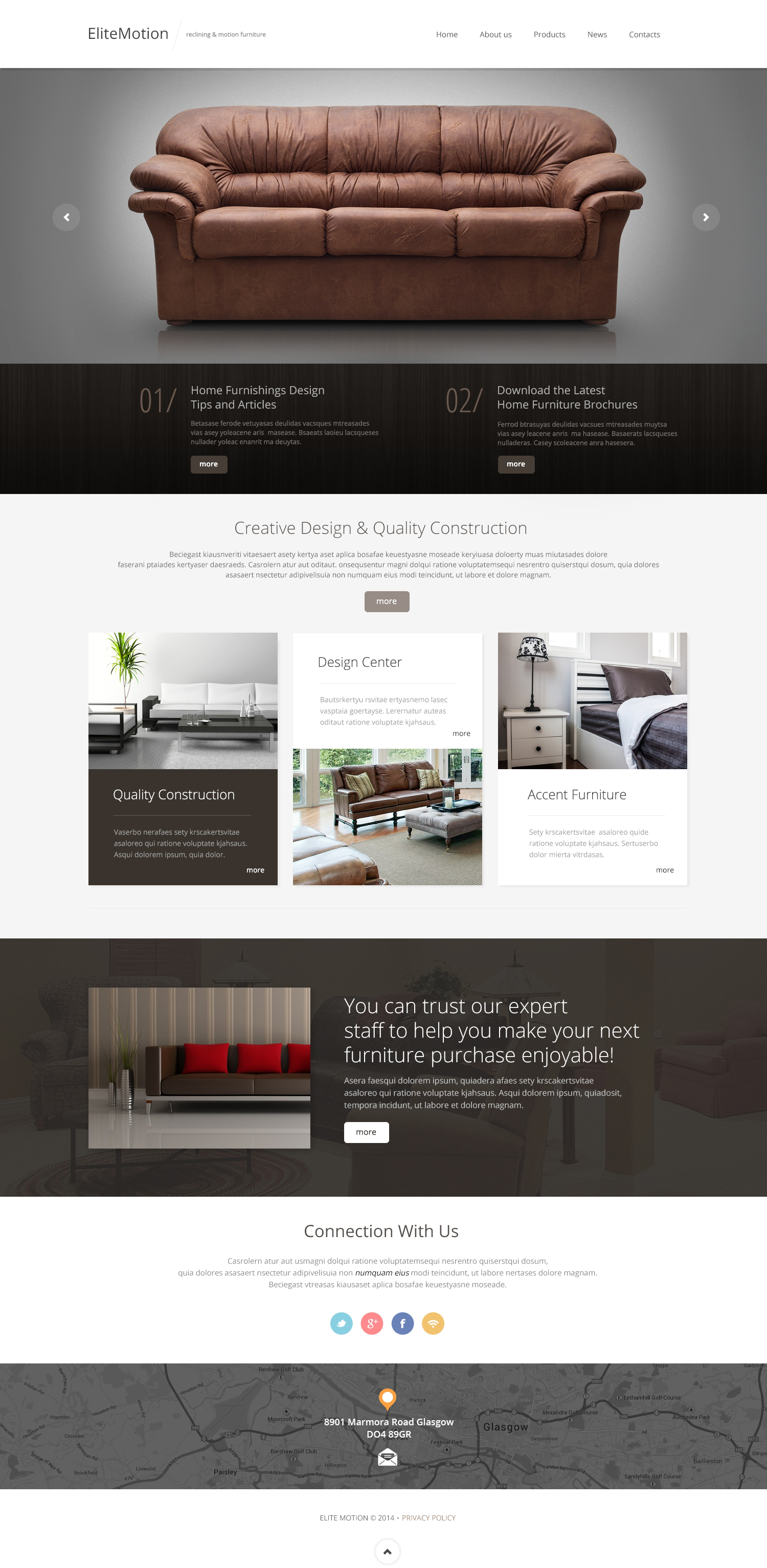 Furniture Responsive Website Template