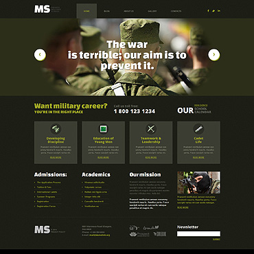 Military School WordPress Themes 49362