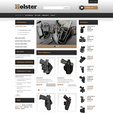 Weapon Store Magento Themes 49370