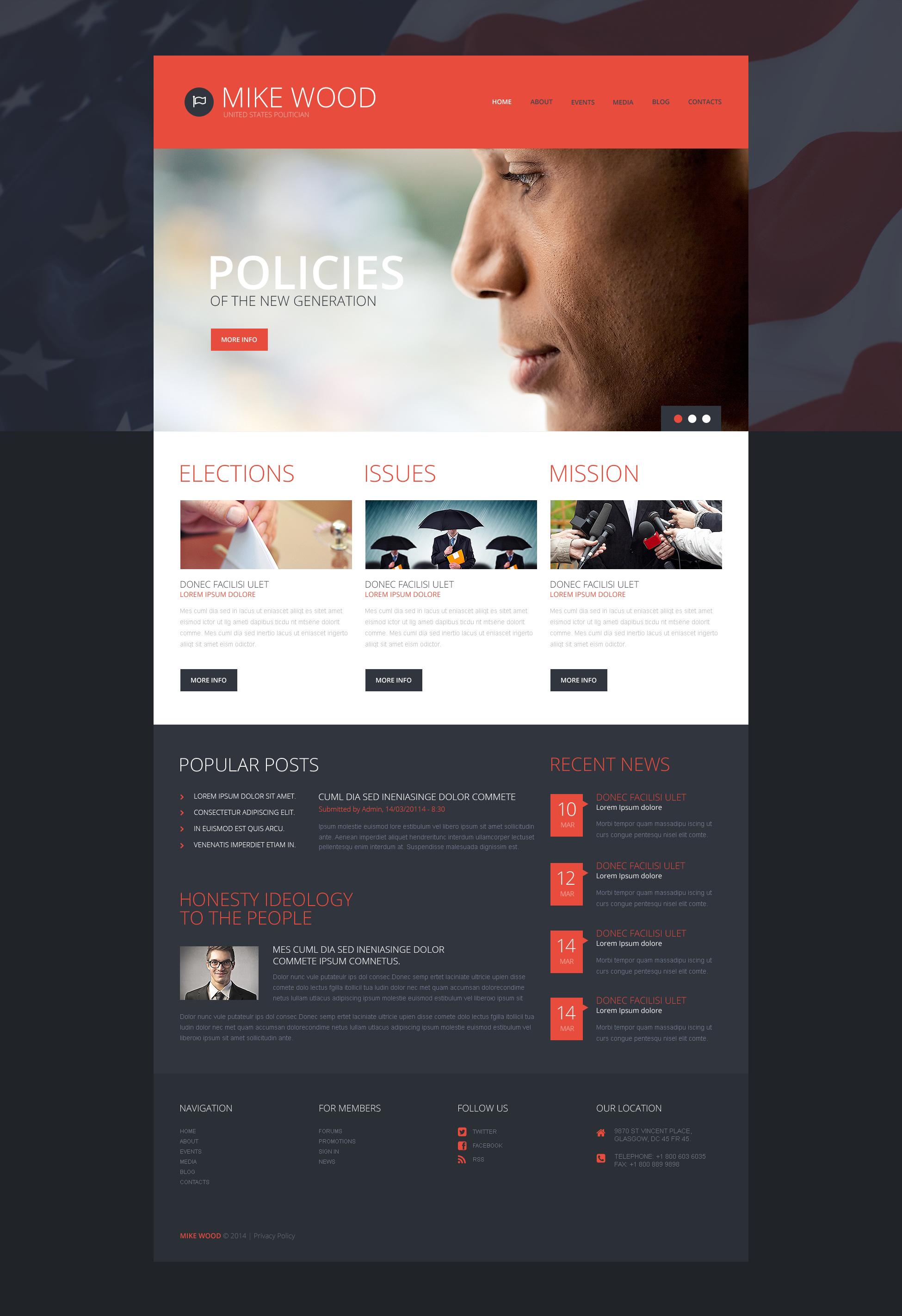 Politics Board WordPress Theme