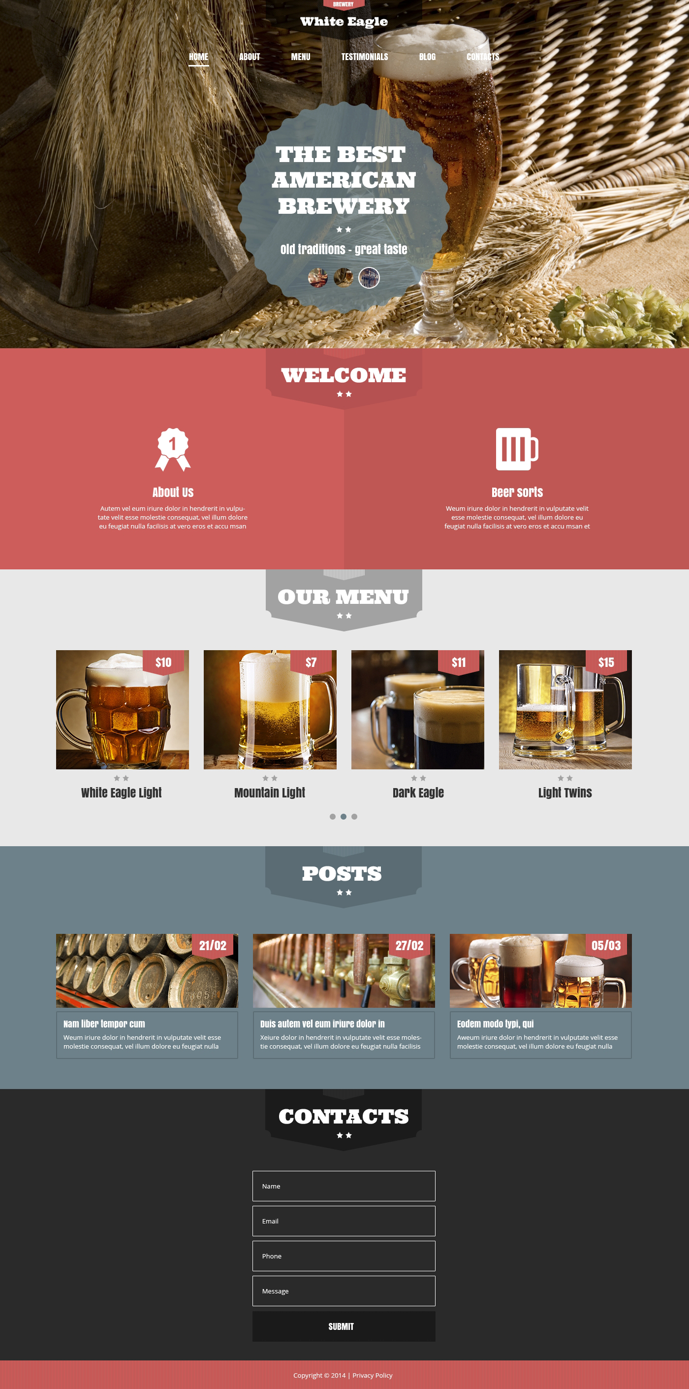 The Best American Brewery WordPress Theme