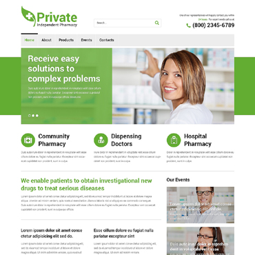 Independent Pharmacy Responsive Website Templates 49443