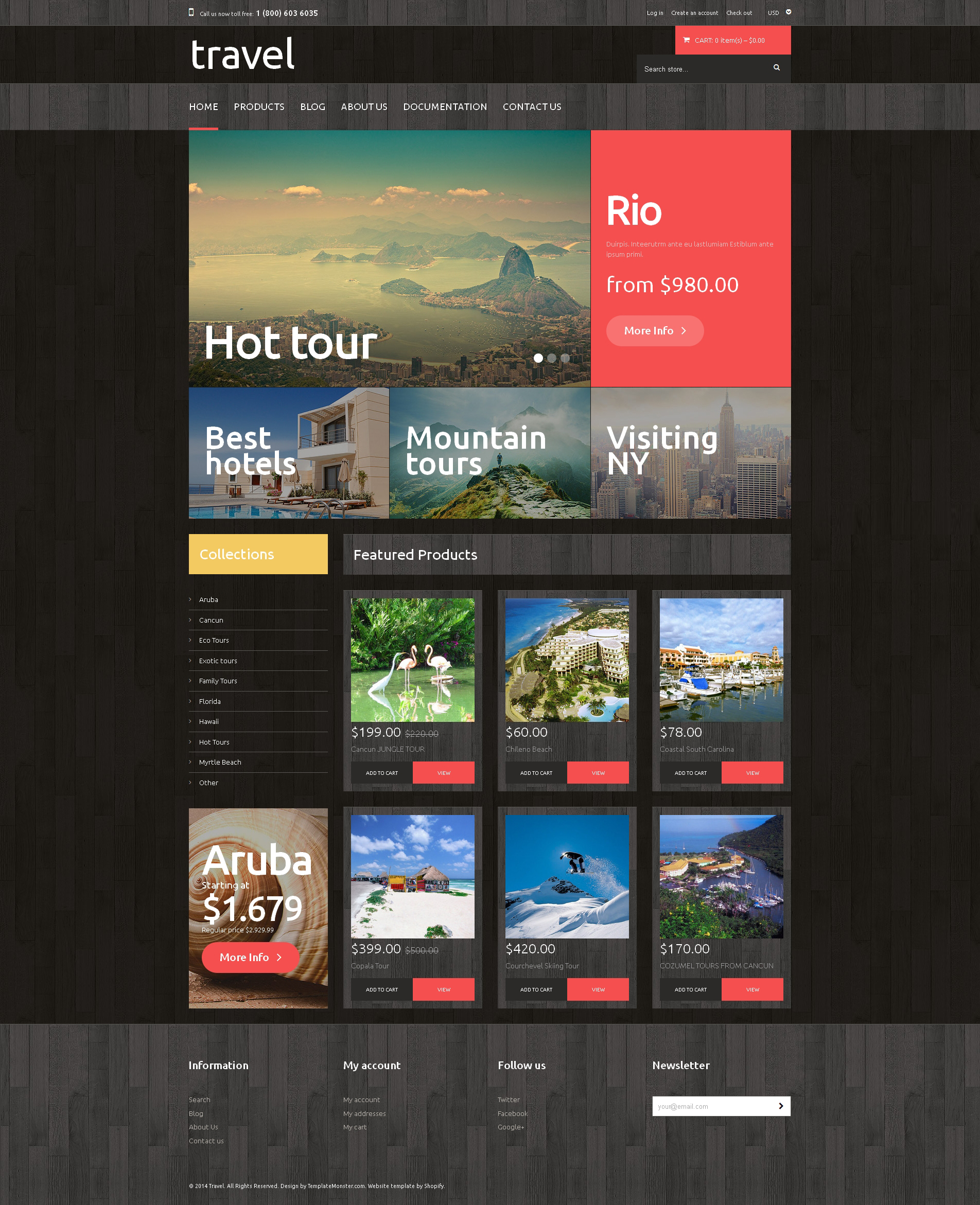Vista Voyage - Travel Agency Responsive Online Store 2.0 Shopify Theme