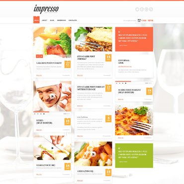 European Restaurant WordPress Themes 49544